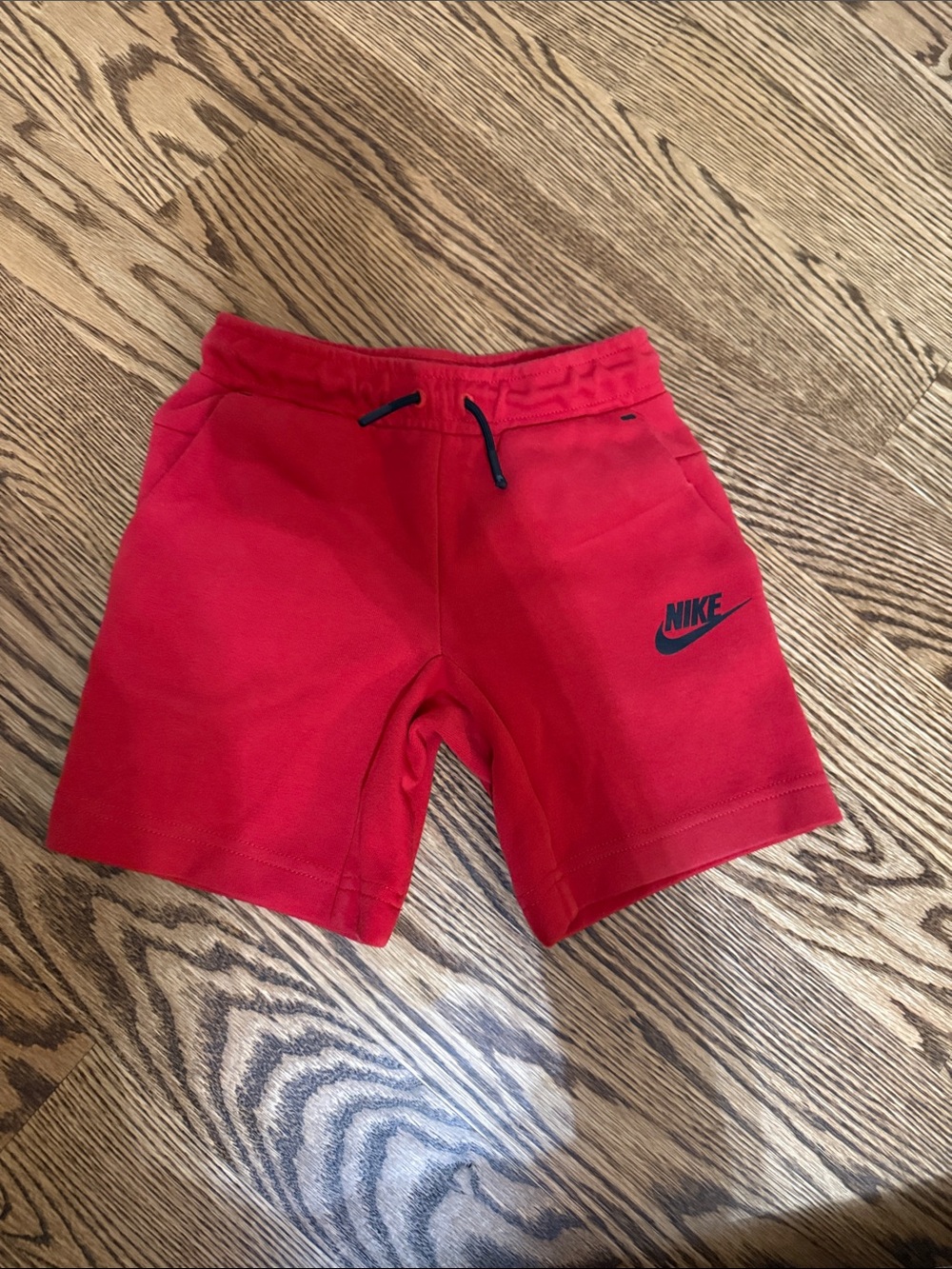 Nike Tech Fleece Kids Shorts Red 4T
